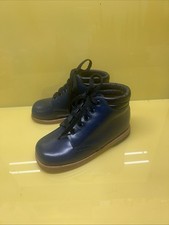 BOYS' Dilepe TODDLER LOGAN BOOTS Size 6 Blue Leather Nice Quality
