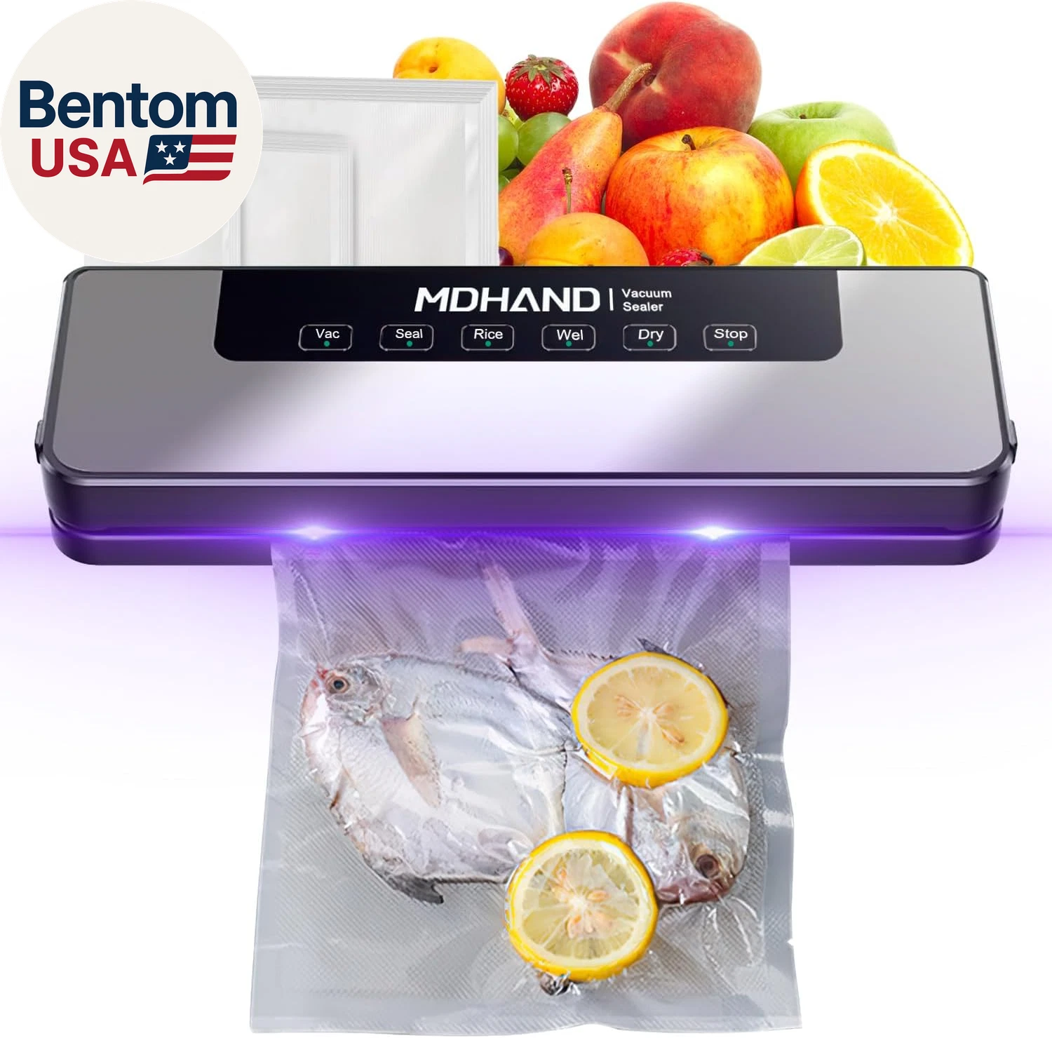 Vacuum Sealer for Food - Food Saver Vacuum Sealer Machine with Bag, Fast-Compact