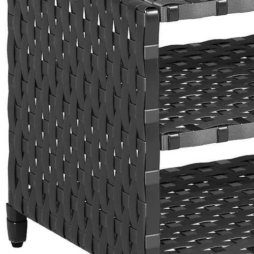 Rattan Shoe Bench 2-Tier storage rackand Cabinet Entryway Shoe Rack Small Space - Picture 8 of 9