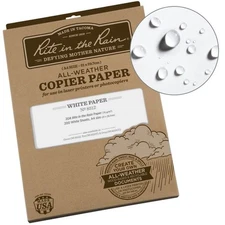 Rite in the Rain 8511 All-Weather Printer Copier Paper 200 Sheets White A4 Size