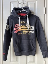 Superdry Multicolor Graphic Logo Hoodie Sweater Vintage Japan Women  s XS