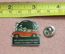 Mid America Motorworks Corvette Funfest 2006 Souvenir Lapel Pin