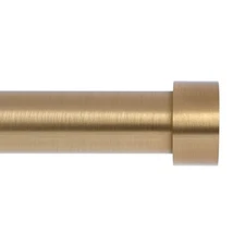 Gold Curtain Rods for Windows 18 to 45 Inch(1.5-3.75 Feet),1" Diameter Draper...