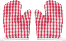 Kids Oven Mitts 2 Pack, Mini Baking Gloves for Children