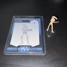 WOTC Star Wars Miniatures TCW Battle Droid 22/40 with Card