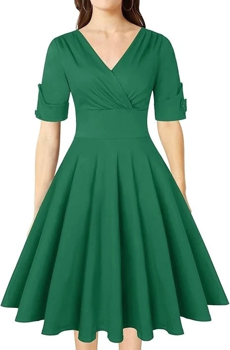 slim fit dress slacks Women's Green Azai Mini Dress Mint Shimmer in Size XL by Outcast