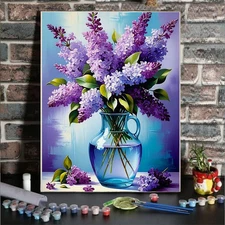 Flowers Paint by Numbers Kit for Adults Paint by Number Kits for Kids on Canvas