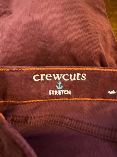 Crewcuts Size 8 Solid Red Corduroy Stretch Pants w/Adjustable Waist - EUC - Picture 3 of 5