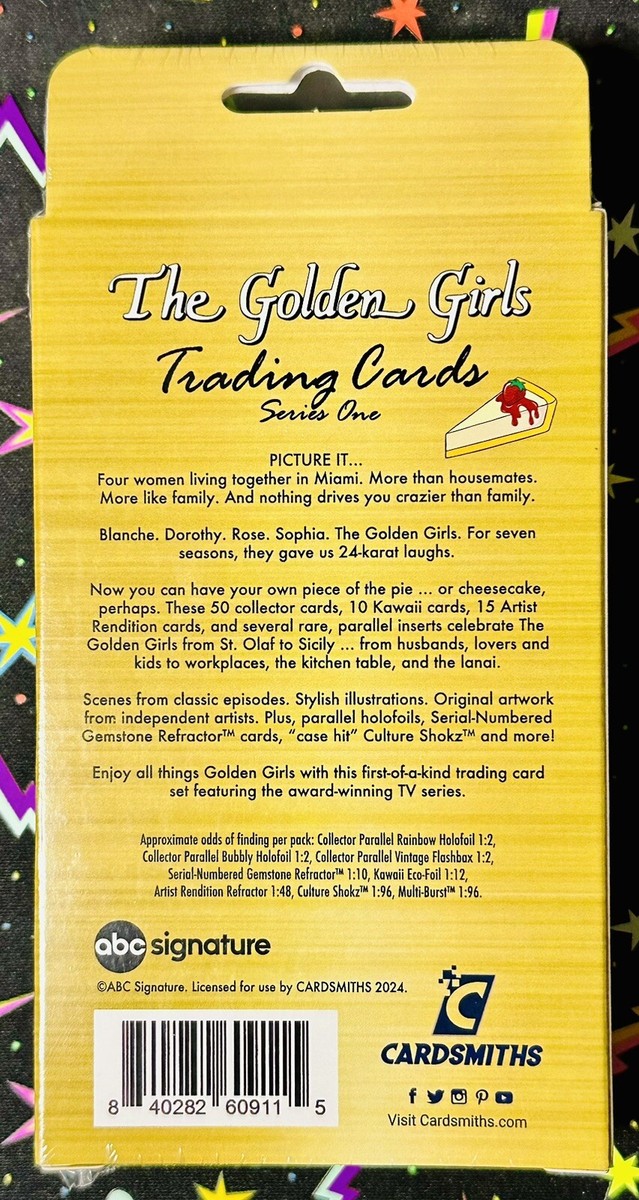 2024 CARDSMITHS THE GOLDEN GIRLS SERIES 1 TRADING CARDS SEALED