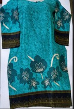 Pakistani Indian Kameez Stitched Size M /Kurti/Top/Tunic/Shirt B-Frozan 1Pice 