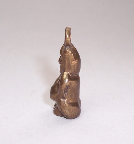 ORIGINAL Vintage 1930s LUCKY EASTBOURNE PIXIE CHARM Brass Pipe Tamper - Picture 4 of 8