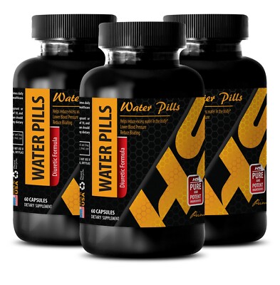 Organic green tea - WATER AWAY PILLS - Unfiltered apple cider 3Bot 180Caps