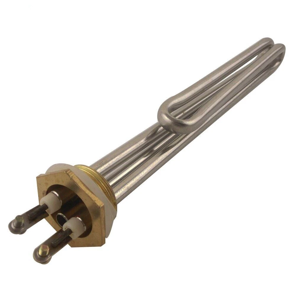 Electric Heater Stainless Steel Tube Copper Head Heating Water Boiler  Element | eBay