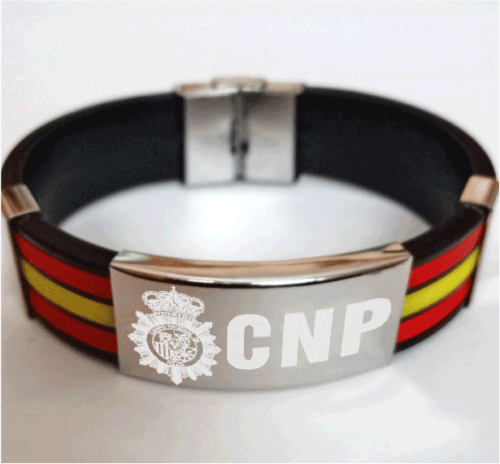 Pulseras bandera España la Policía Nacional | eBay