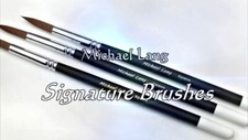 Signature Brushes Set of 3. Custom Design by Mix Lang perfect end to any Artwork