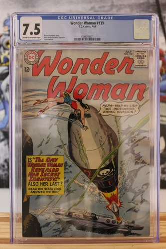 Wonder Woman #139 ~ 7/1963 ~ CGC Grade 7.5, Cream to Off-White Pages ~