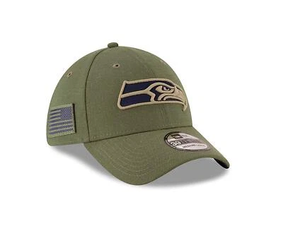 Authentic NFL New Era NWT Salute To Service Seattle Seahawks 39Thirty Flex Cap