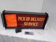 Grand Trunk Western Pick UP LED Display lighted sign lightbox Wall hanging Light