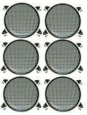 6 MR DJ DJS12 12" Subwoofer Speaker Metal Mesh Cover Waffle Speaker Grill