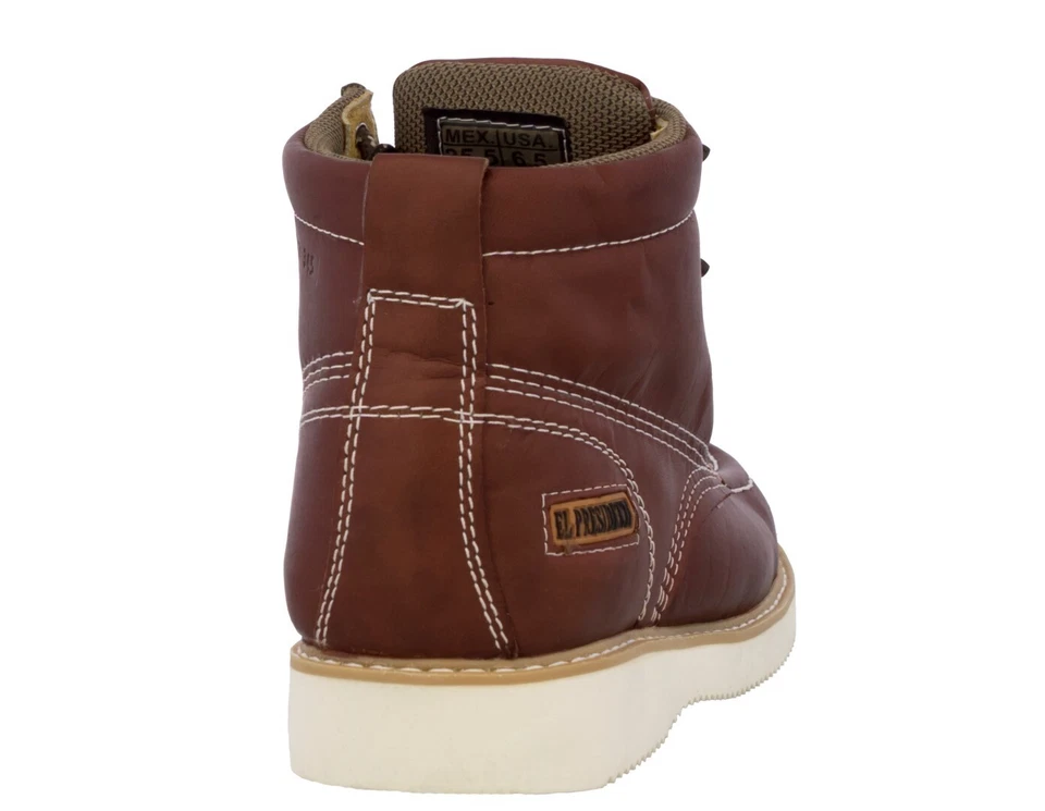 Botas de Trabajo Para Hombre Antideslizantes Cedrón Punta Suave Cordones Botas Trabajo Talla 12 Foto 4 de 4