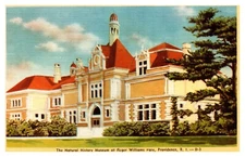 Providence RI Natural History Museum Roger Williams Park D-3 Linen Postcard
