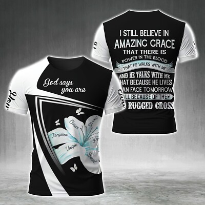 Personalized Name Save My Life Christian Gift AOP Shirt 3D All Over Print S-5XL