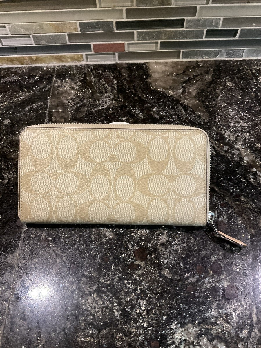 Coach Signature Painted Peony Accordion Wallet NWOT 73011 | eBay