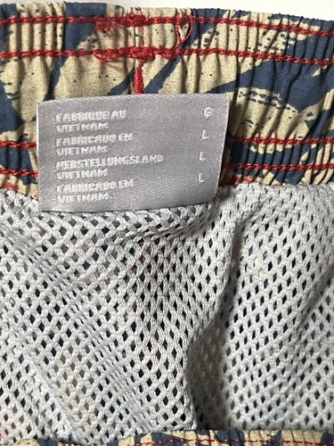 Columbia Men's All Over Jungle Colorblock Print Fast Drying  Swim Trunks Size L - Picture 9 of 12