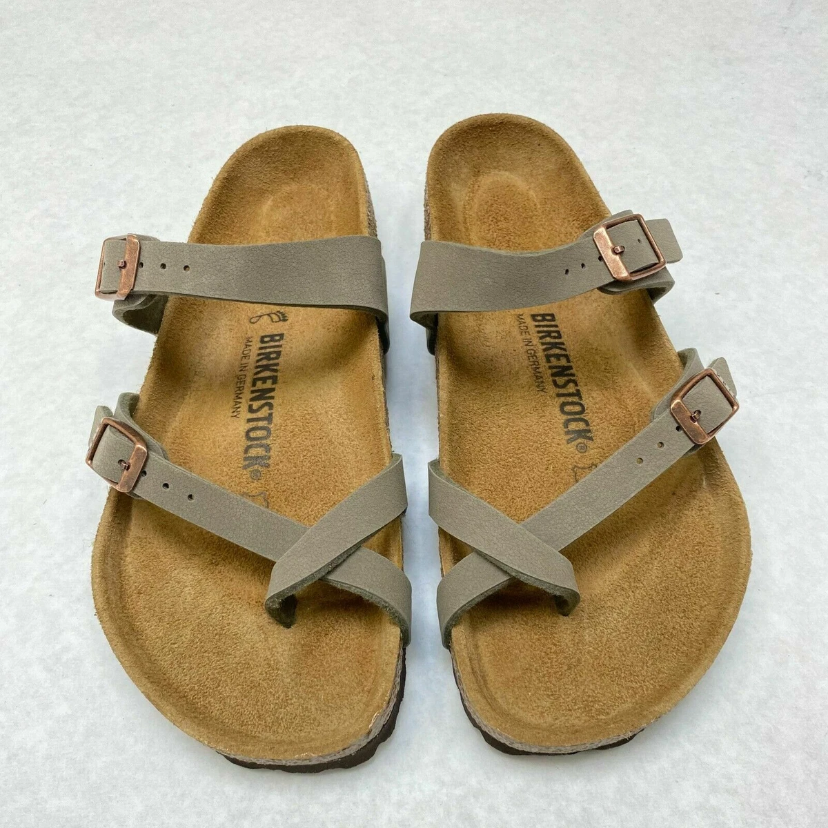 New Birkenstock Mayari Stone Birkibuck Regular - Size | eBay