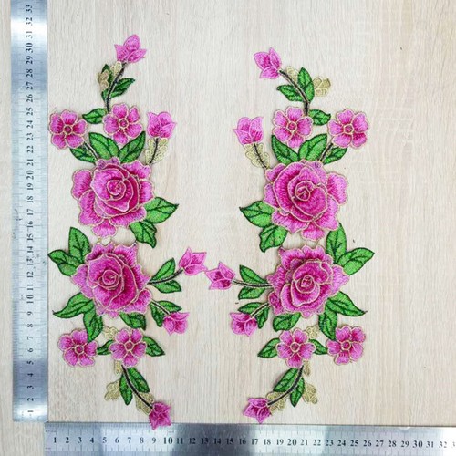 Large Floral Iron Sew On Patch Badge Embroidery Flower Rose Applique Cloth DIY🎀 - Picture 16 of 60