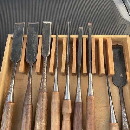 masakatu 政勝 Nomi Japanese Bench Chisels Multi Hollows Ura Sets 27 - Picture 13 of 20
