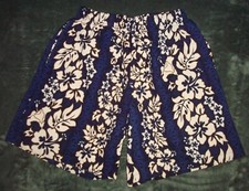 VTG ALOHA REPUBLIC HAWAIIAN FLORAL PRINT SHORTS LARGE SURF SKATE BEACH 70s 80s