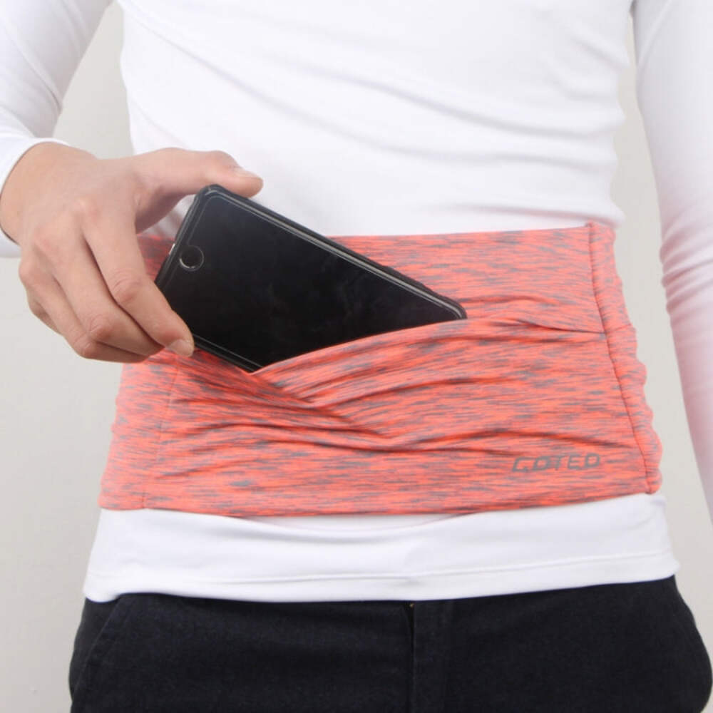 Large-capacity Stretch Tablet Pockets Travel Anti-theft Bag Phone Bag (Orange, X