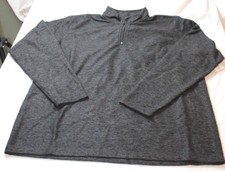 Wrangler Riggs Workwear Men  s 1/4 zip fleece pullover Wicking Black Size XL New