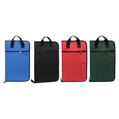Porte-bâtonnets de batterie en tissu Oxford, sac pour baguettes, sac de rangement pour baguettes, pince de fixation pour cymbales/batterie/support de musique