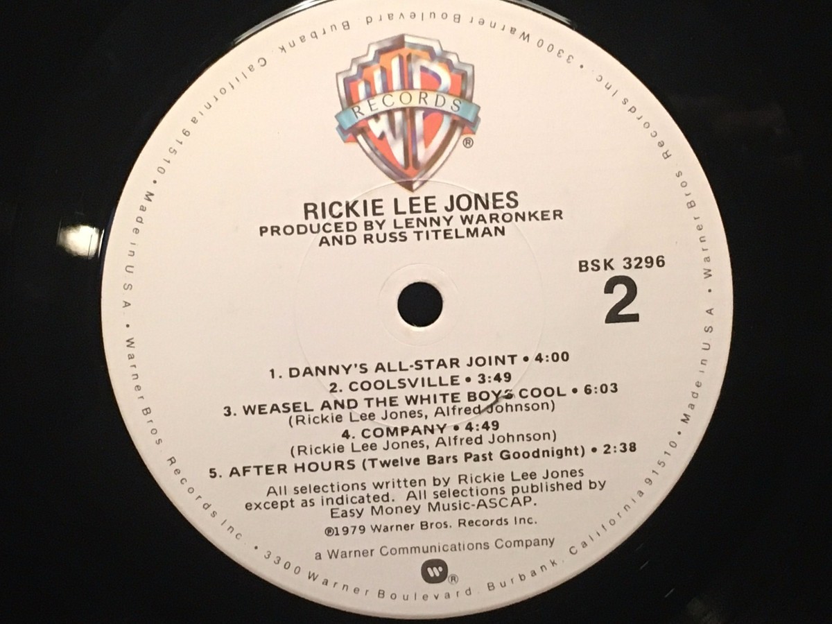 RICKIE LEE JONES - Rickie Lee Jones ~ WARNER BROS 3296 {nm orig} w