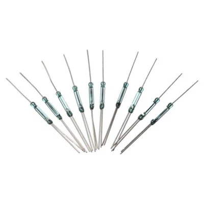 MARKENLOS 10Pcs 2.5 x14mm 4W 3 Pin Glass Reed Relay Magnetic N/O N/C Switches