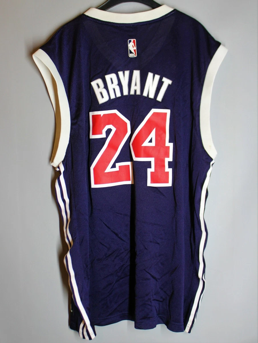 Kobe Bryant Los Angeles Lakers Adidas NBA #24 Jersey T Shirt Sz XXL Black Mamba