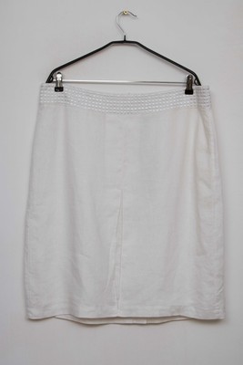 NEW NOA NOA 100% Linen White Skirt Size 2XL