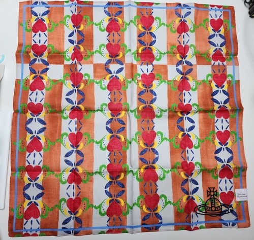 Vivienne Westwood Handkerchief Cotton scarf Multiple colors Big ORB Hankie - Picture 28 of 99