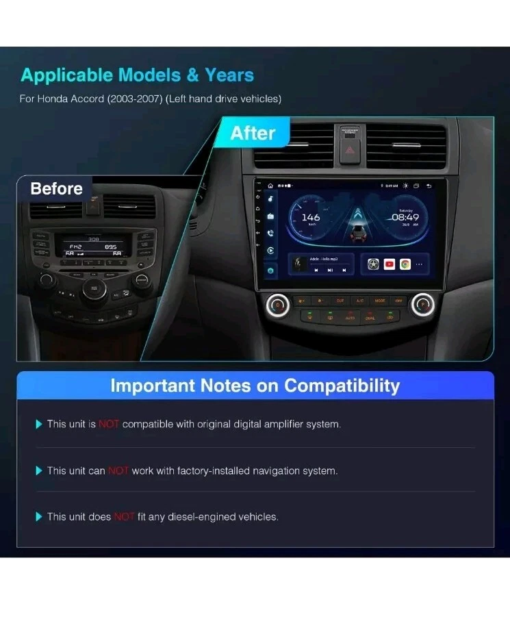 XTRONS Android 13 Car Stereo Radio Player 10.1 Inch IPS Touch Screen GPS Navigat - Image 2 of 4