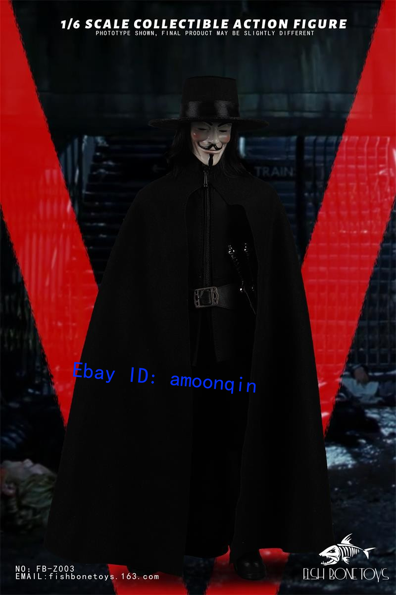 New Fish Bonetoys Fb-Z003 V for Vendetta 1/6 Scale 12″ Figures