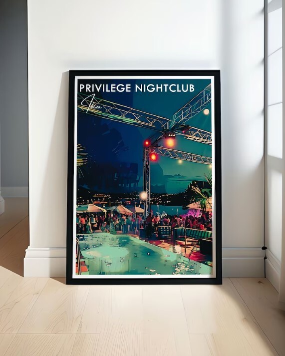 Privilege Night Club Print - Vista Club Travel Poster