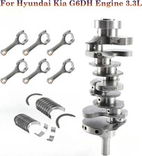 Engine Crankshaft Rods w/ Bearing Kit For G6DH HYUNDAI Santa Fe KIA Sorento 3.3L