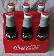 BEAUTIFUL - COCA-COLA SIX PACK - PORCELAIN COOKIE JAR - GREAT GIFT ITEM!!