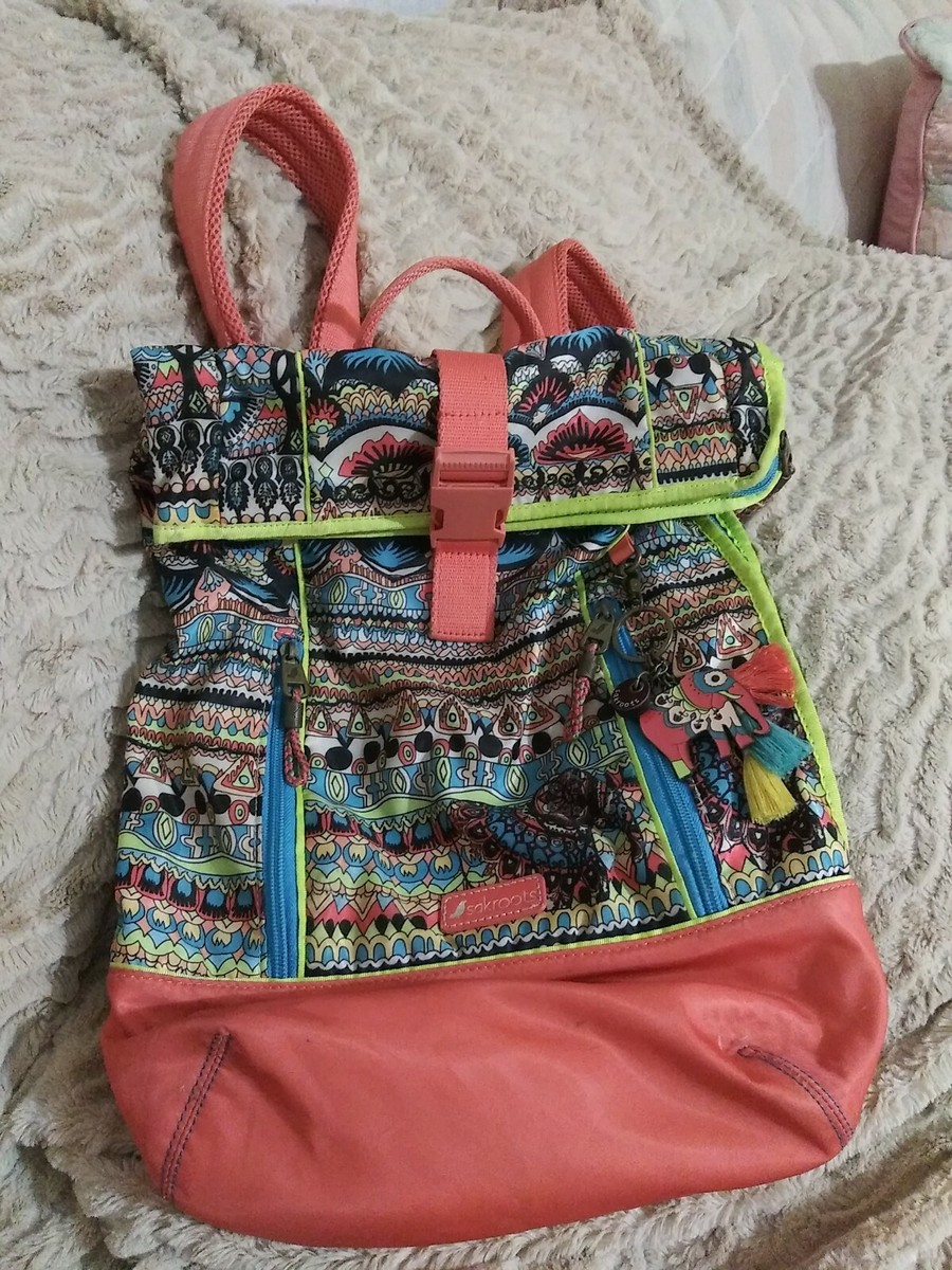 ☆ SAKROOTS Cotton Canvas Travel, School Backpack Colorful  display picture 2