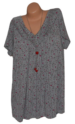 Italy Moda Tunika Shirt Top Bluse Übergröße 44 46 48 50 52 (N°25)