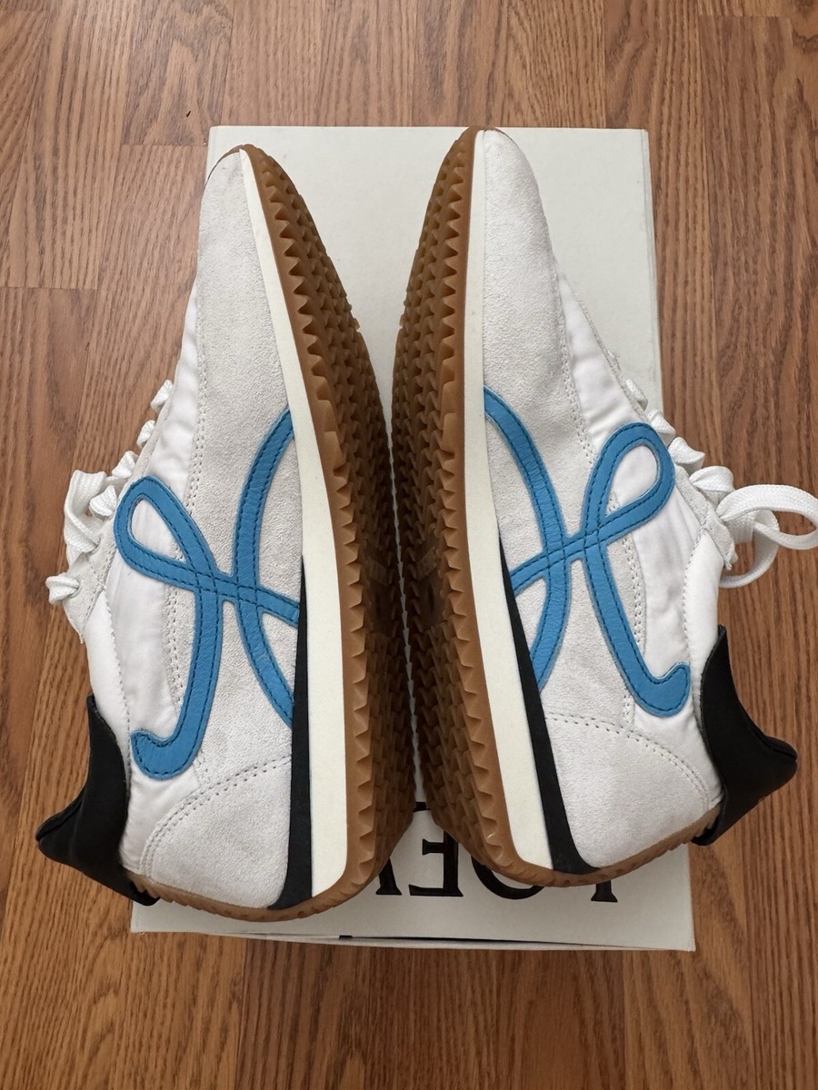 NEW Loewe Women's 37 Sneakers Flow Runner White Blue | eBay