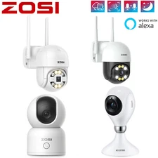ZOSI Wireless WiFi PT Security CCTV IP Camera PIR 2 Way Audio Night Vision