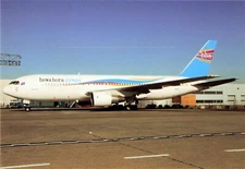Postcard Airline HEWA BORA AIRWAYS B767-266 9Q-CJD CC8.
